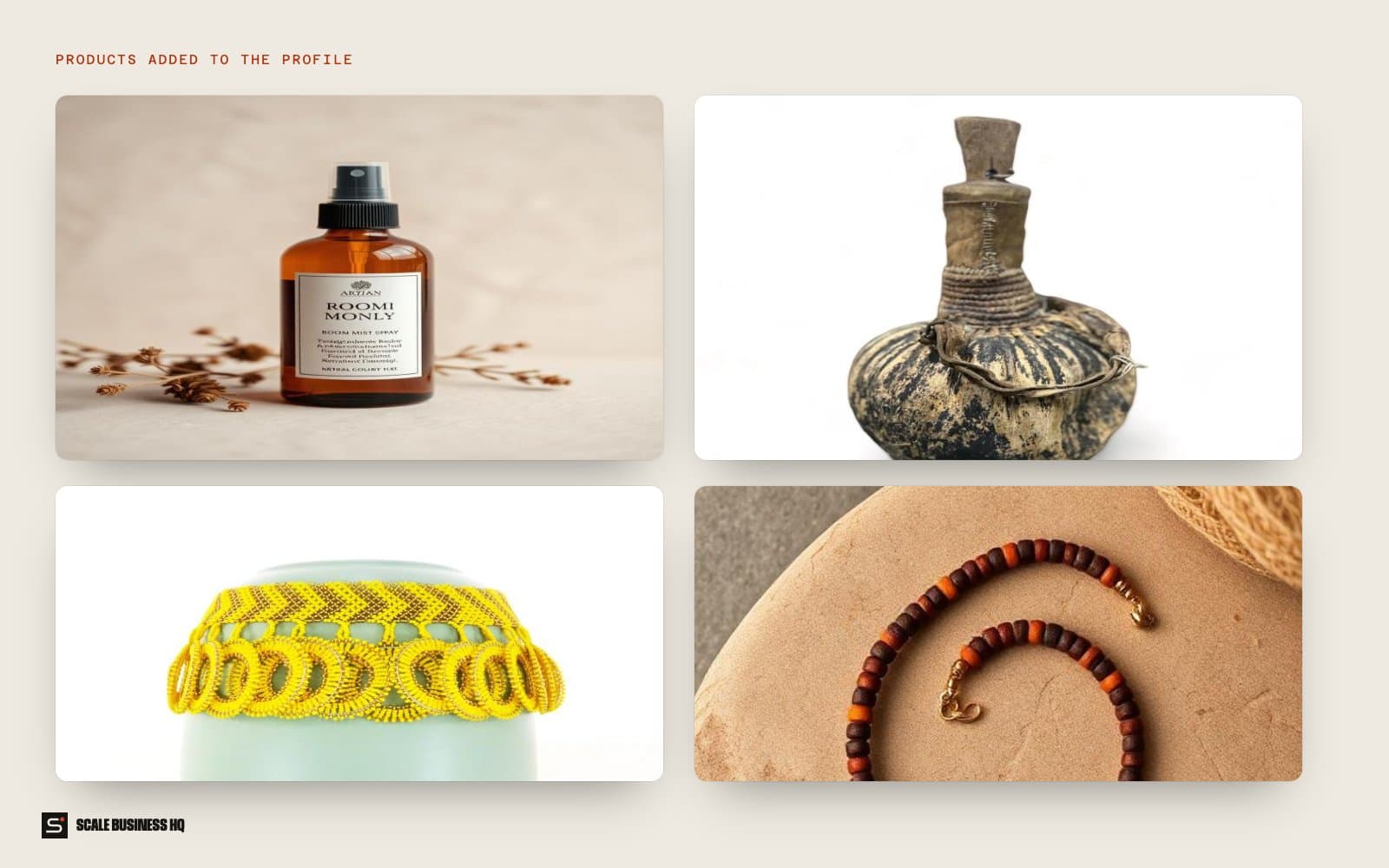 Products added to Safara's Google Business Profile